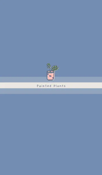 [LINE着せ替え] Painted Planting JA-Indigo (Be1)の画像1