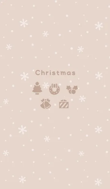 [LINE着せ替え] クリスマス1<ブラウン>の画像1