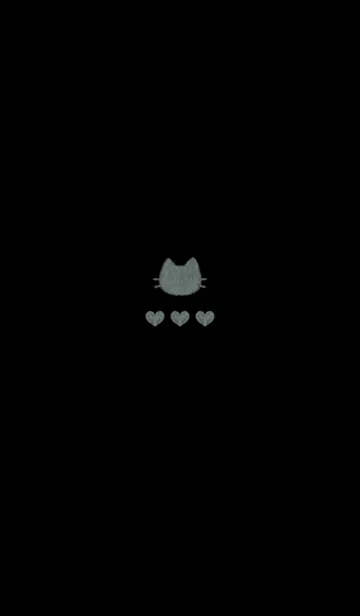 ねこハート(くすみ4-08)のLINE着せ替え