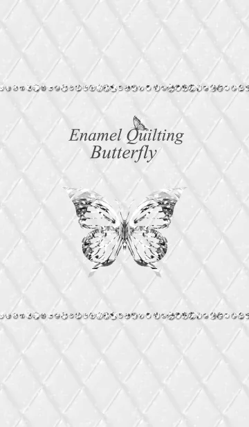 [LINE着せ替え] Enamel Quilting & Butterfly#2の画像1