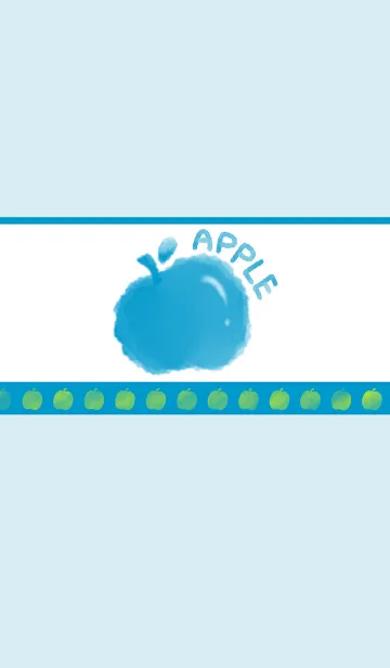 [LINE着せ替え] Smudged apple J-light gray blue (Bl2)の画像1