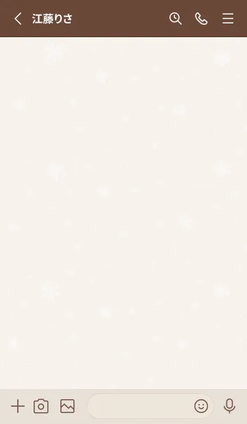 [LINE着せ替え] クリスマス1<ベージュ>の画像2