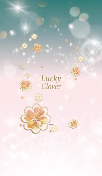 [LINE着せ替え] 青緑 : Lucky cloverの画像1