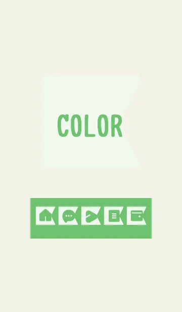 [LINE着せ替え] green color O21の画像1