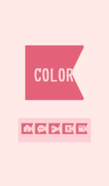 [LINE着せ替え] pink color O12の画像1