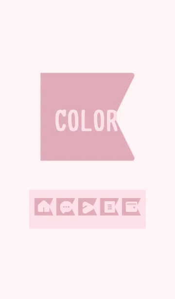 [LINE着せ替え] pink color O15の画像1