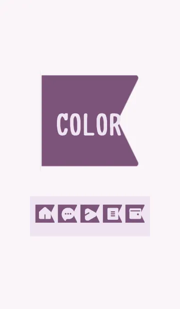[LINE着せ替え] purple color O13の画像1