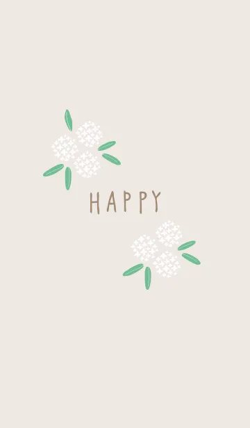 [LINE着せ替え] 白い丸い花6の画像1