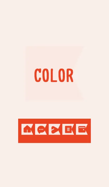 [LINE着せ替え] red color O12の画像1