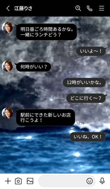 [LINE着せ替え] 夜の月 月の海 #Dll_8。の画像3