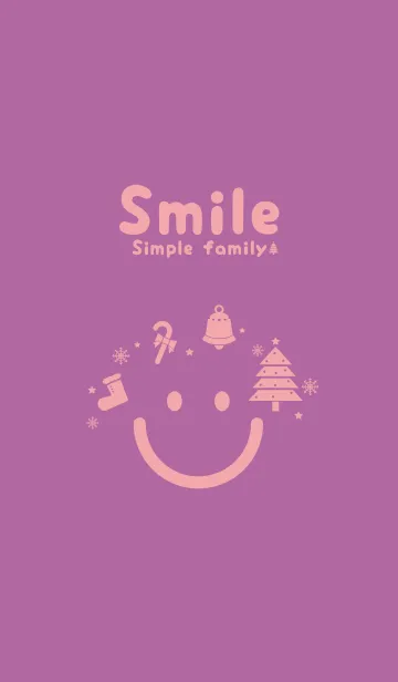 [LINE着せ替え] スマイル＆クリスマスツリー モーベットの画像1