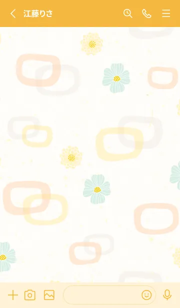 [LINE着せ替え] 花と輪10の画像2