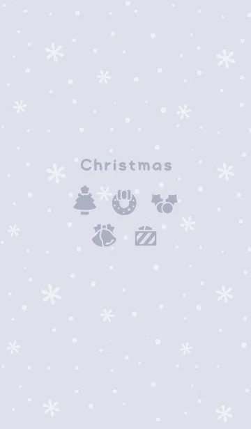[LINE着せ替え] クリスマス1<ブルーパープル>の画像1