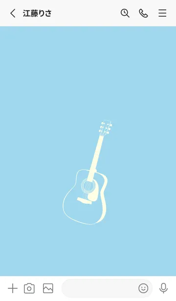 [LINE着せ替え] GUITAR COLOR 空色の画像2