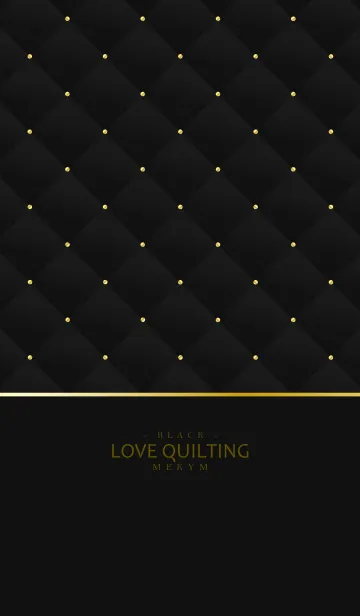 [LINE着せ替え] LOVE QUILTING BLACK 24の画像1