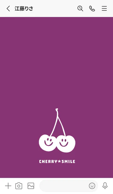 [LINE着せ替え] チェリー スマイル 147の画像2
