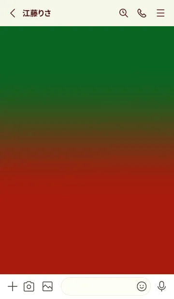 [LINE着せ替え] Apple Red & Forest Green V4 (JP)の画像2