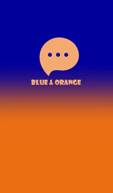 [LINE着せ替え] Blue & Orange V4 (JP)の画像1