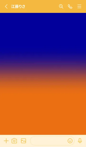 [LINE着せ替え] Blue & Orange V4 (JP)の画像2