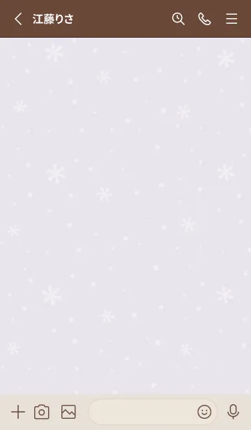 [LINE着せ替え] クリスマス2<パープル>の画像2