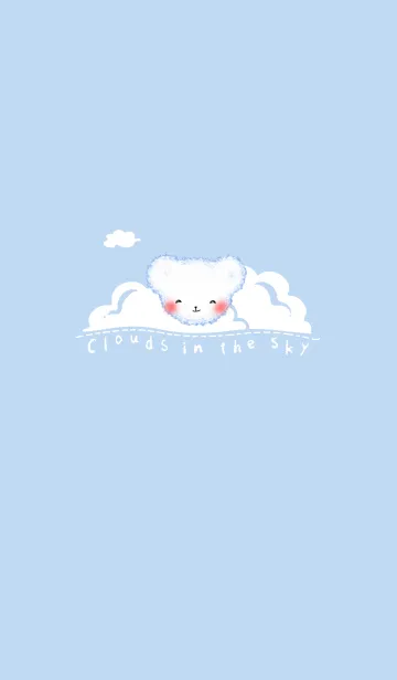 [LINE着せ替え] Cloud bear J-blue (bw1)の画像1