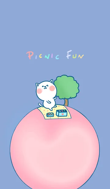 [LINE着せ替え] Picnic Fun J-Indigo (Pi4)の画像1