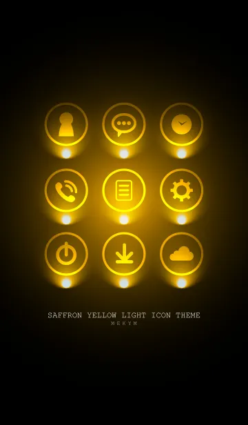 [LINE着せ替え] SAFFRON YELLOW LIGHT ICON THEME 2の画像1