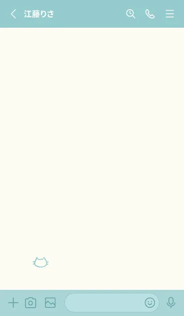 [LINE着せ替え] 落書きにゃん(グリーン08)の画像2