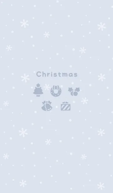 [LINE着せ替え] クリスマス2<ブルー>の画像1