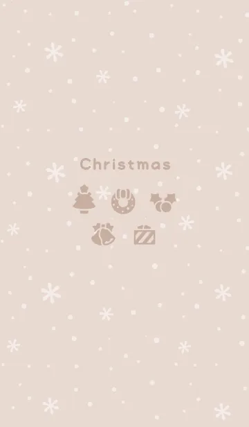 [LINE着せ替え] クリスマス2<ブラウン>の画像1