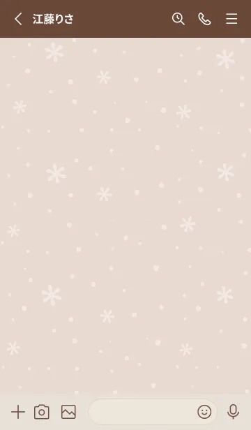 [LINE着せ替え] クリスマス2<ブラウン>の画像2