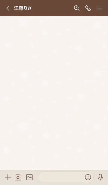 [LINE着せ替え] クリスマス2<ベージュ>の画像2