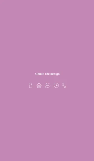 [LINE着せ替え] Simple life design -winter purple-の画像1