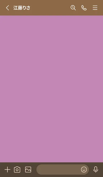 [LINE着せ替え] Simple life design -winter purple-の画像2