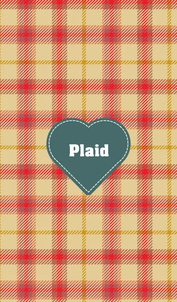 [LINE着せ替え] plaid & Heart.の画像1