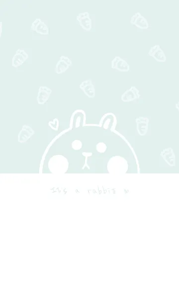 Bunny and Carrot J-Light Gray Green(Bw3)の着せ替えメイン画像