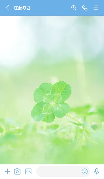 [LINE着せ替え] 本物ラッキークローバーズ #Heart-Leaf 13の画像2