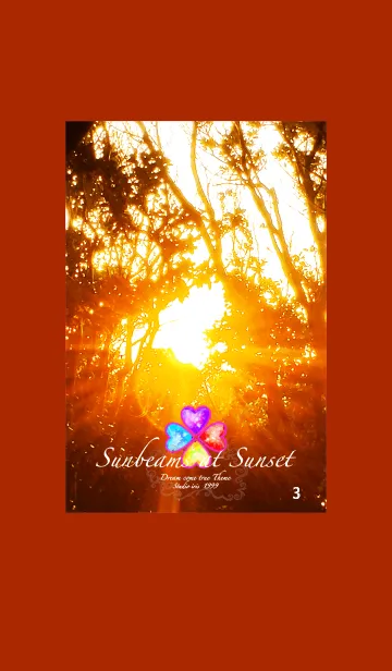 [LINE着せ替え] 夕日の木漏れ日 Sunbeams at Sunset3の画像1