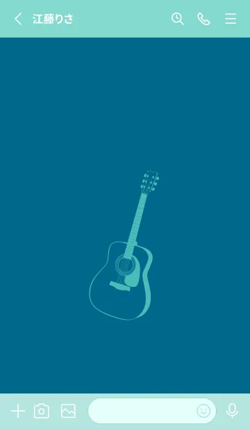 [LINE着せ替え] GUITAR COLOR 鴨の羽色の画像2