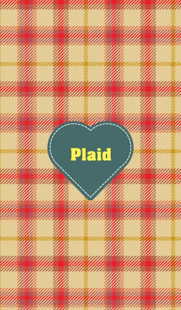 [LINE着せ替え] plaid & Heart 2の画像1