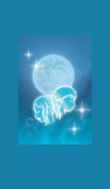 双子座 海と月と宇宙の着せ替えメイン画像