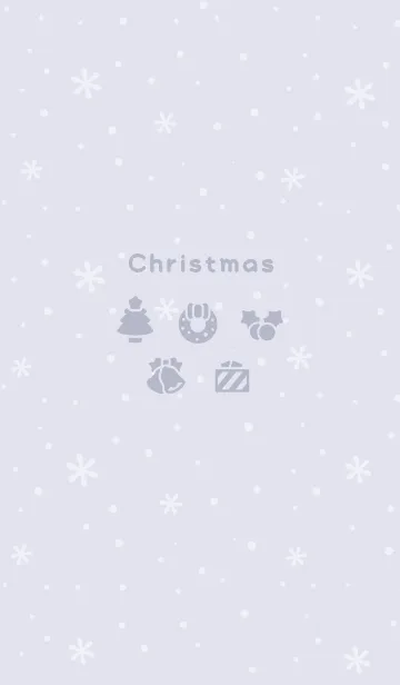 [LINE着せ替え] クリスマス2<ブルーパープル>の画像1