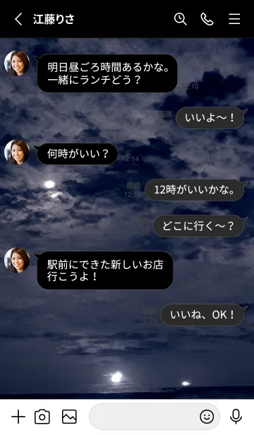 [LINE着せ替え] 夜の月 月の海 #DlM_1。の画像3