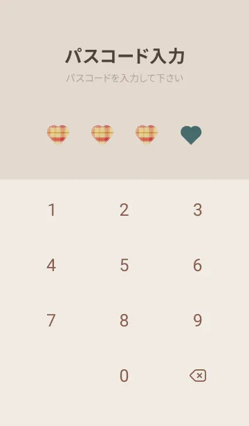 [LINE着せ替え] plaid & Heart 3の画像4