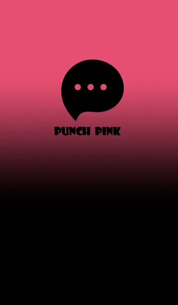 [LINE着せ替え] Black & Punch Pink Theme V3 (JP)の画像1