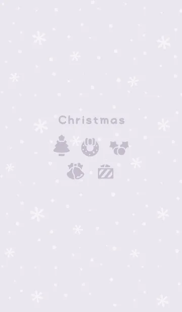 [LINE着せ替え] クリスマス3<パープル>の画像1