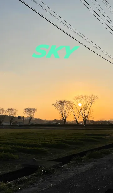 [LINE着せ替え] Sky19 冬の夕暮の画像1