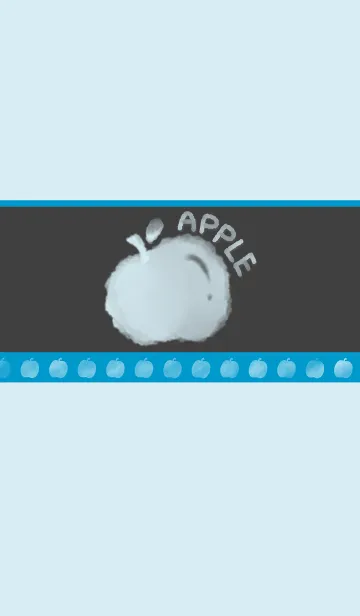 [LINE着せ替え] Smudge Apple J-Dark Gray (Bl2)の画像1