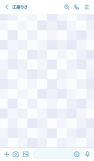 [LINE着せ替え] 白色モザイク パープル3の画像2