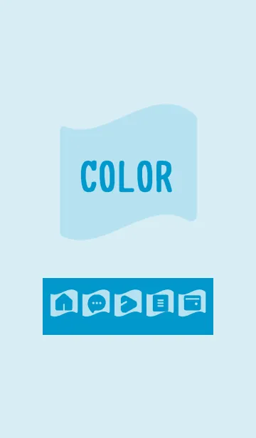 [LINE着せ替え] blue color P12の画像1